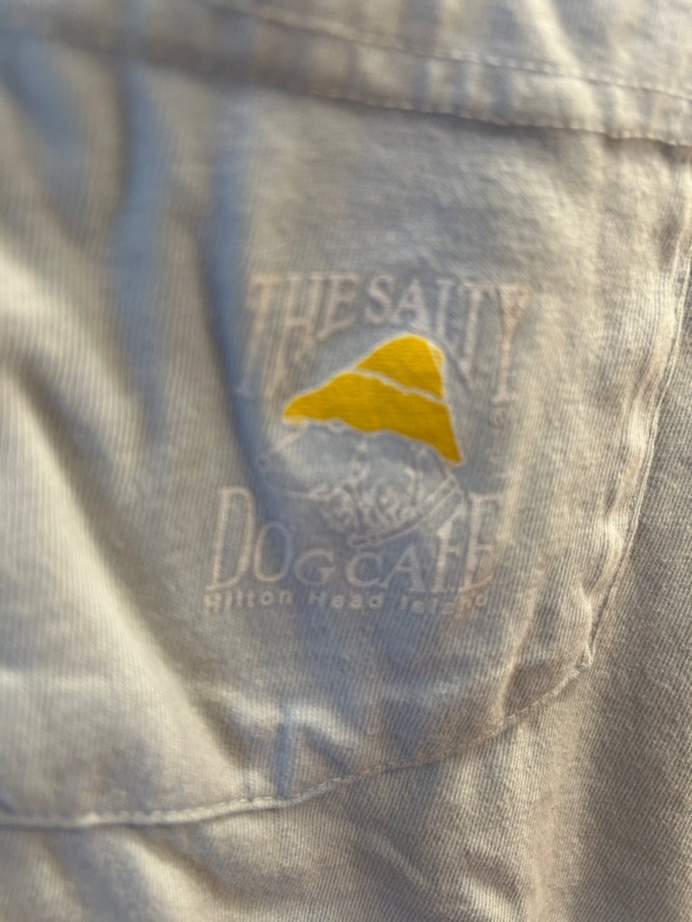 Light Blue Pocket Tee The Salty Dog Short Sleeve Shirt - Picture 4 of 4